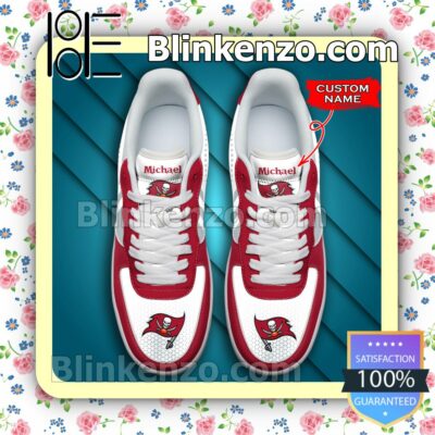 Personalized NFL Tampa Bay Buccaneers Custom Name Nike Air Force Sneakers