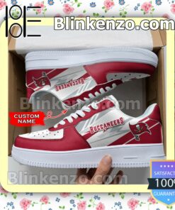 Personalized NFL Tampa Bay Buccaneers Custom Name Nike Air Force Sneakers a