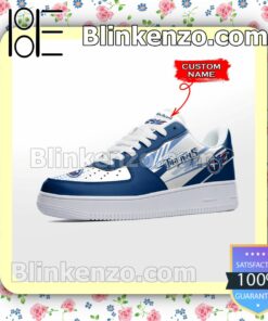 Personalized NFL Tennessee Titans Custom Name Nike Air Force Sneakers b