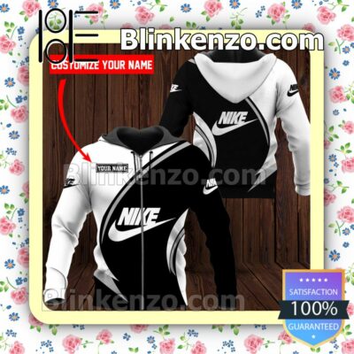 Personalized Nike Curves Full-Zip Hooded Fleece Sweatshirt