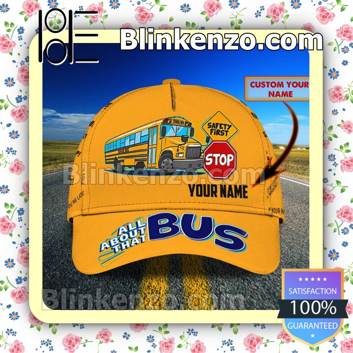 Sale Off Personalized School Bus All About That Bus Baseball Caps Gift For Boyfriend
