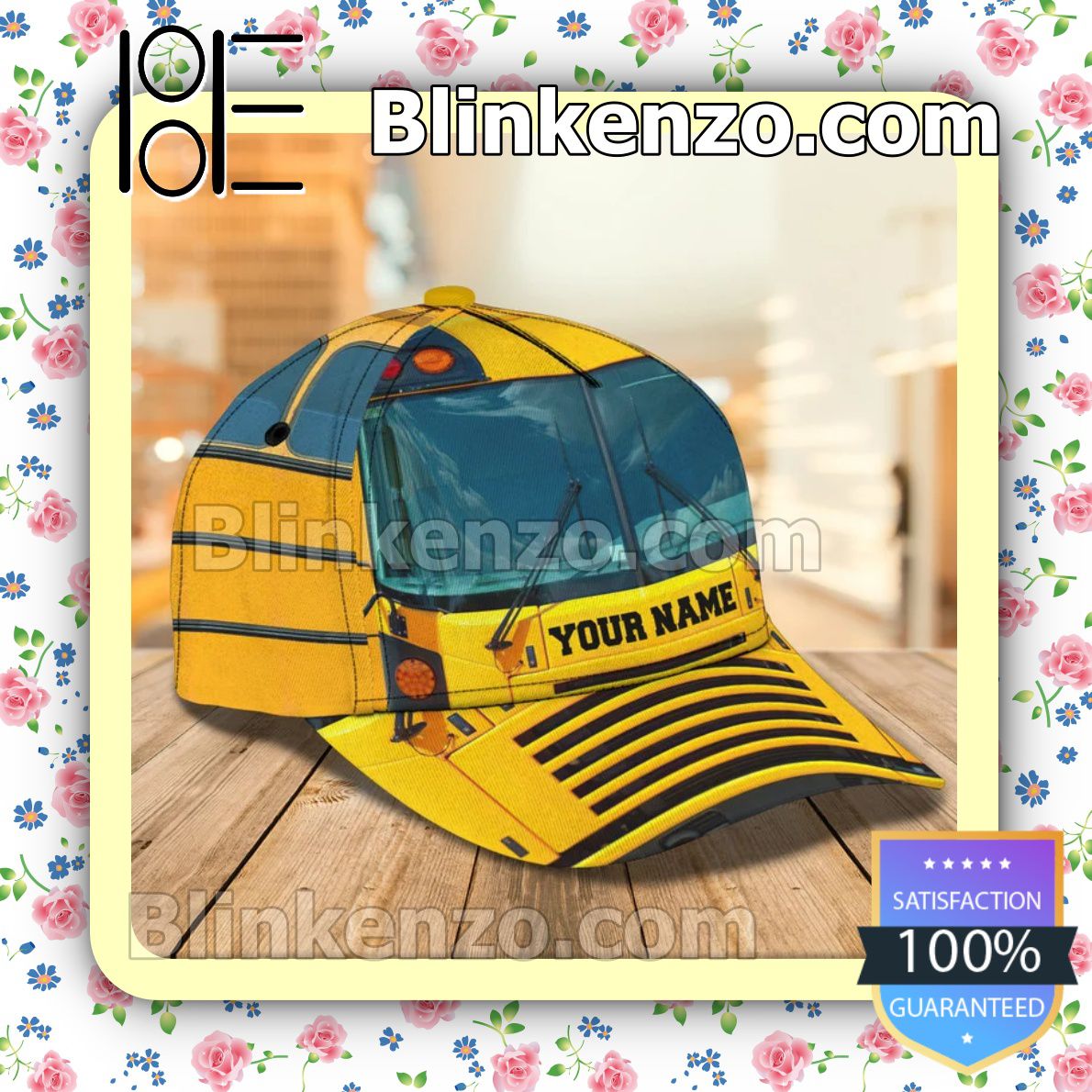 Us Store Personalized School Bus Baseball Caps Gift For Boyfriend