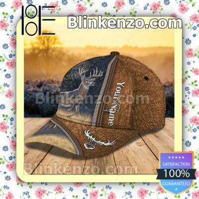 Personalized Vintage Deer Hunting In The Nature Baseball Caps Gift For Boyfriend c