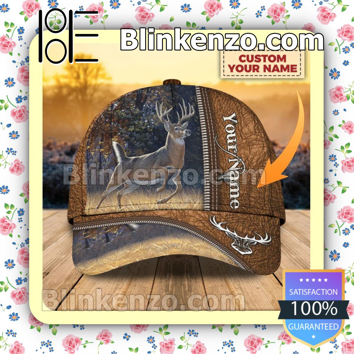 Amazing Personalized Vintage Deer Hunting In The Nature Baseball Caps Gift For Boyfriend