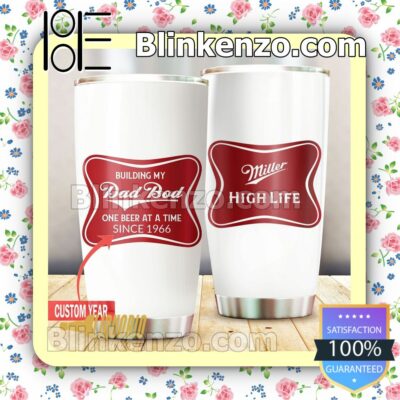 Personalized White Red Miller High Life 30 20 Oz Tumbler