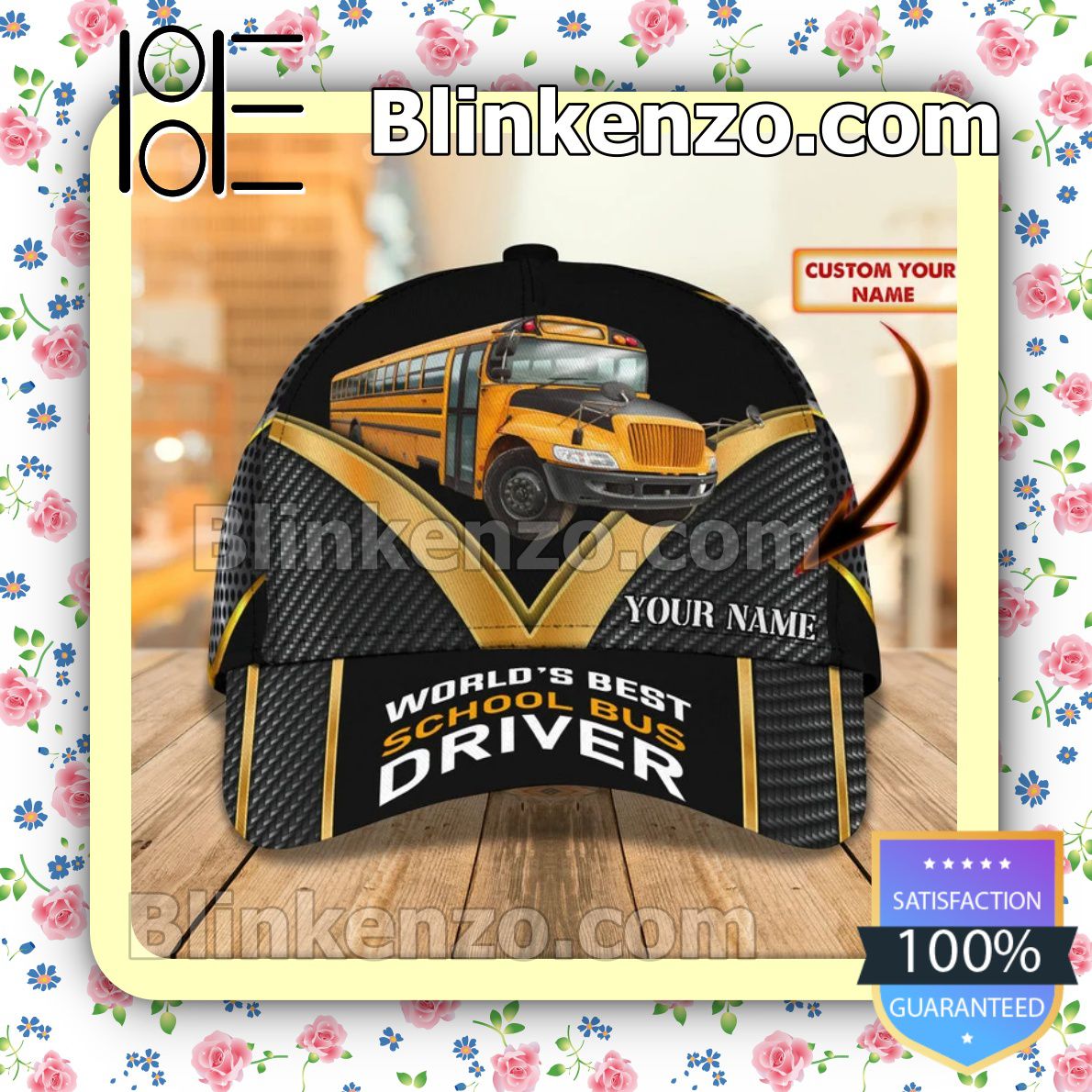 Buy In US Personalized World's Best School Bus Driver Baseball Caps Gift For Boyfriend