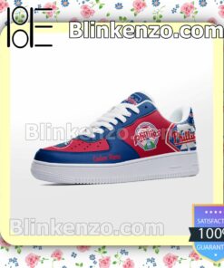 Philadelphia Phillies Mascot Logo MLB Baseball Nike Air Force Sneakers a