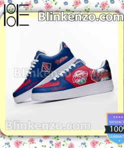 Philadelphia Phillies Mascot Logo MLB Baseball Nike Air Force Sneakers b