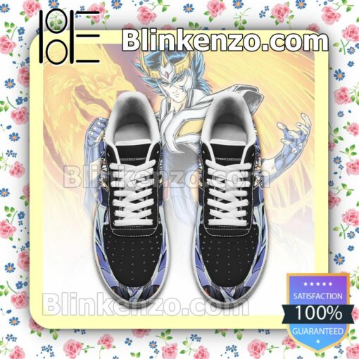 Phoenix Ikki Uniform Saint Seiya Anime Nike Air Force Sneakers a