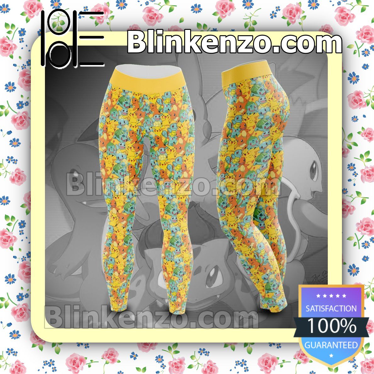 Mother's Day Gift Pikachu And Friends Workout Leggings