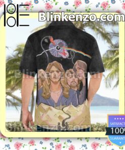 Pink Floyd Amazing Raven X Artwork Casual Button Down Shirts a
