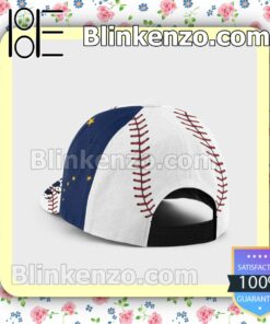 Pitching Alaska Flag Pattern Classic Hat Caps Gift For Men a