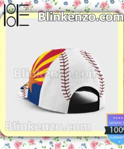 Pitching Arizona Flag Pattern Classic Hat Caps Gift For Men a