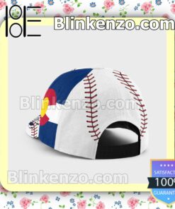 Pitching Colorado Flag Pattern Classic Hat Caps Gift For Men a