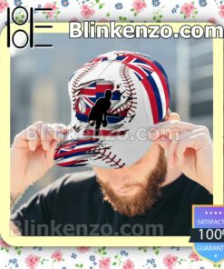 Pitching Hawaii Flag Pattern Classic Hat Caps Gift For Men b