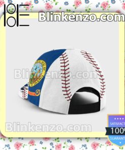 Pitching Idaho Flag Pattern Classic Hat Caps Gift For Men a