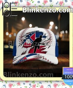 Pitching Mississippi Flag Pattern Classic Hat Caps Gift For Men x