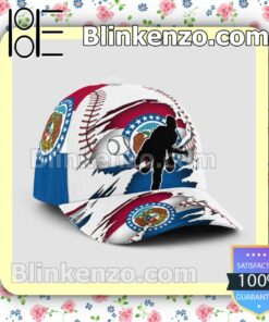 Pitching Missouri Flag Pattern Classic Hat Caps Gift For Men