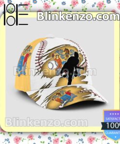 Pitching New Jersey Flag Pattern Classic Hat Caps Gift For Men
