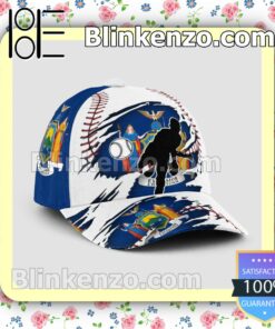 Pitching New York Flag Pattern Classic Hat Caps Gift For Men