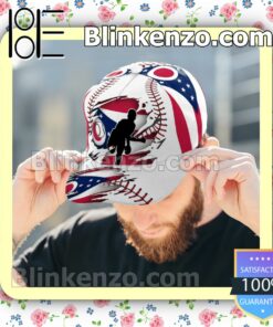 Pitching Ohio Flag Pattern Classic Hat Caps Gift For Men b