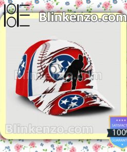 Pitching Tennessee Flag Pattern Classic Hat Caps Gift For Men