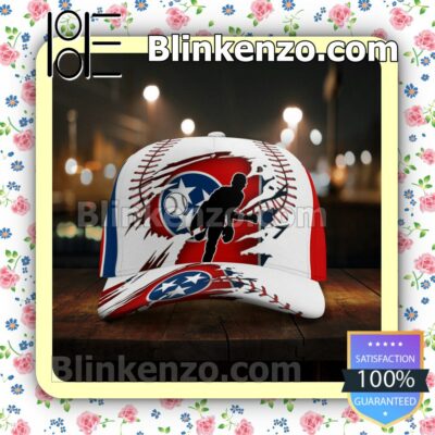 Pitching Tennessee Flag Pattern Classic Hat Caps Gift For Men x