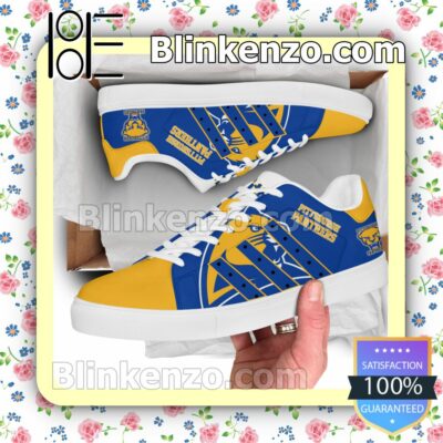 Adorable Pittsburgh Panthers Logo Print Low Top Shoes