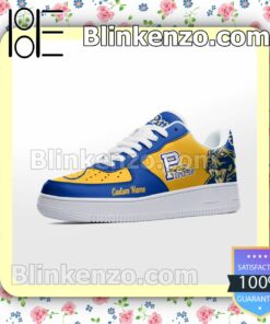 Pittsburgh Panthers Mascot Logo NCAA Nike Air Force Sneakers a
