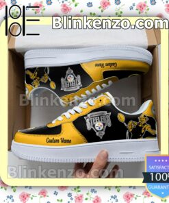 Pittsburgh Steelers Mascot Logo NFL Football Nike Air Force Sneakers