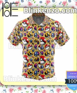 Poke Balls Pokemon Summer Beach Vacation Shirt