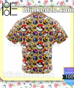 Poke Balls Pokemon Summer Beach Vacation Shirt b