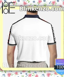 Polo Ralph Lauren Luxury Brand White With Black Stripe Custom Polo Shirt a