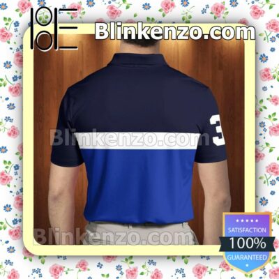 Polo Ralph Lauren Mix Color Blue And White Custom Polo Shirt a
