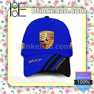 Porsche 911 Blue Baseball Caps Gift For Boyfriend
