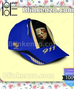 Porsche 911 Logo Blue Baseball Caps Gift For Boyfriend a