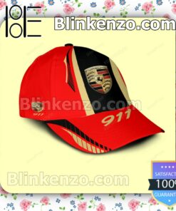 Porsche 911 Logo Red Baseball Caps Gift For Boyfriend a