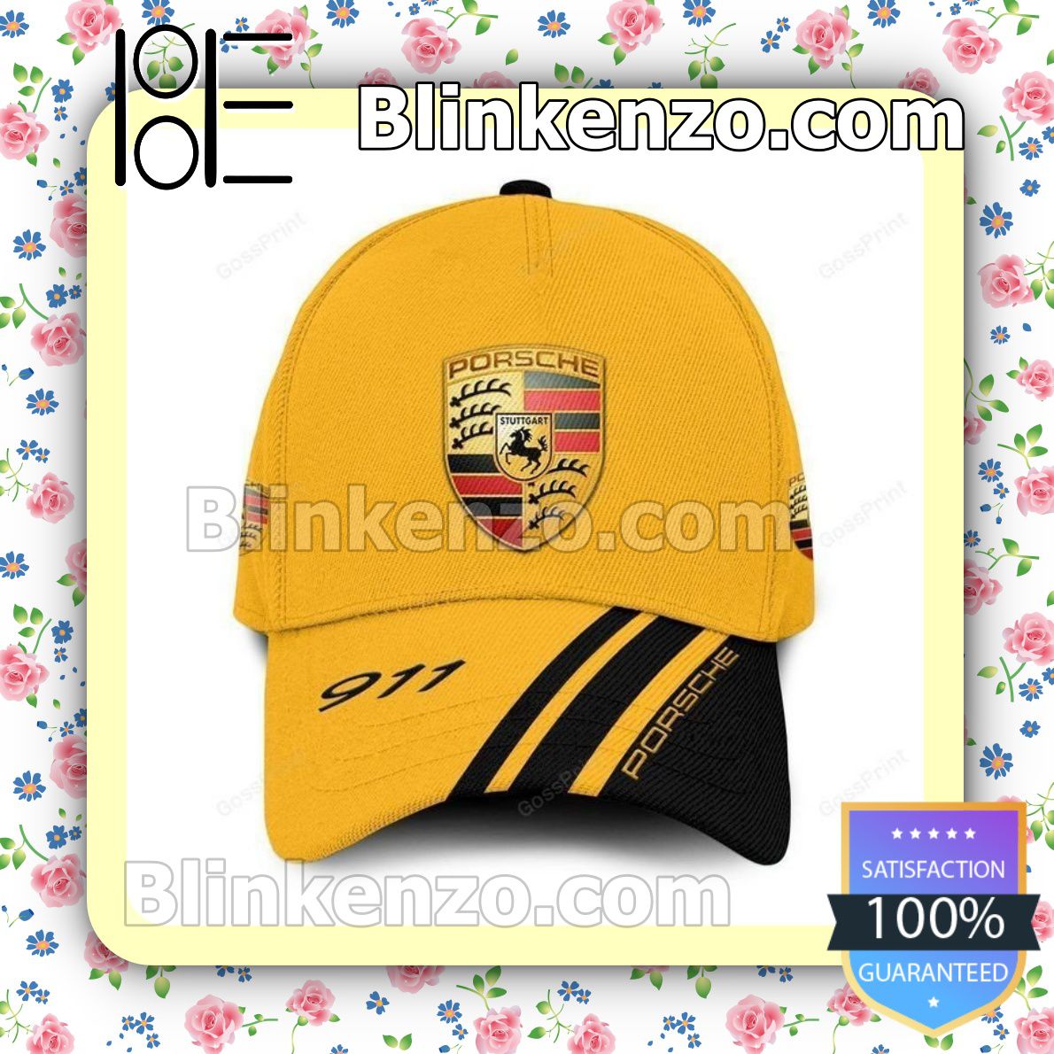 Near you Porsche 911 Yellow Baseball Caps Gift For Boyfriend