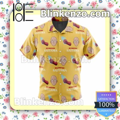 Power Saitama One Punch Man Summer Beach Vacation Shirt