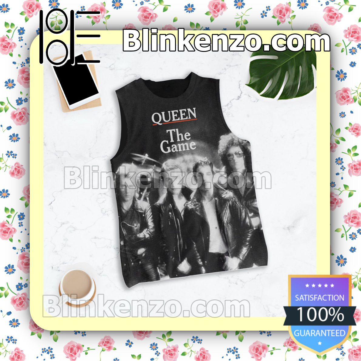 Queen The Game Album Cover Womens Tank Top