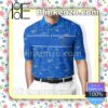 Ralph Lauren Golf Court Pattern Blue Custom Polo Shirt
