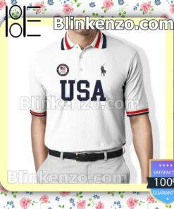 Ralph Lauren Usa United States Olympic Team Custom Polo Shirt