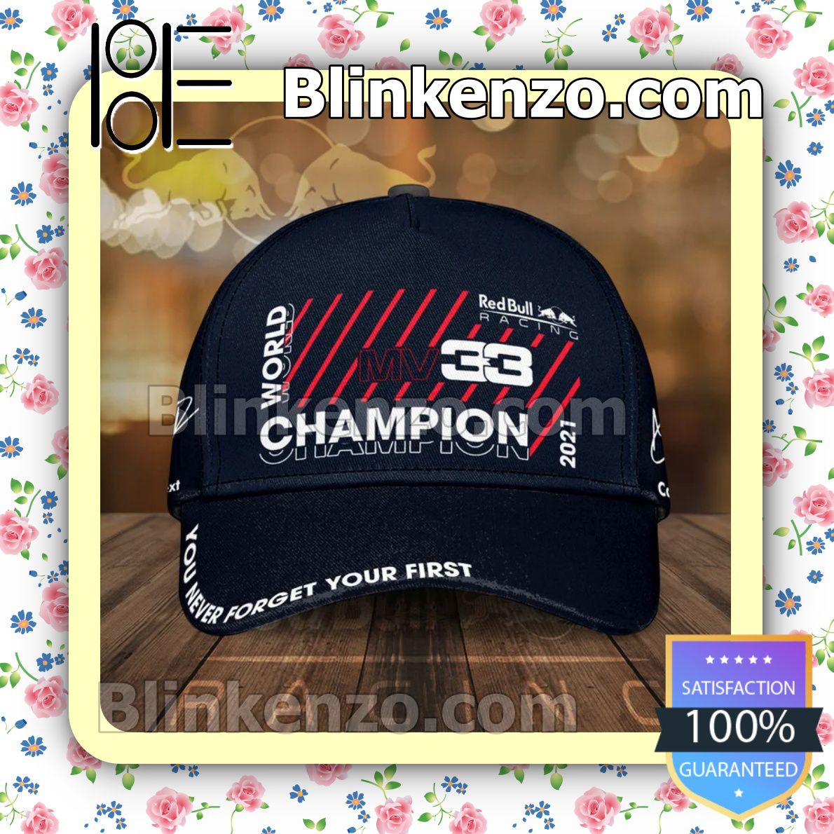 Get Here Red Bull Racing Mv 33 World Champion 2021 You Never Forget Your First Baseball Caps Gift For Boyfriend