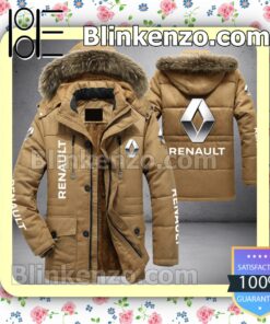 Renault Brand Logo Men Puffer Jacket b