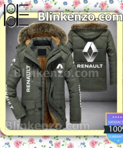 Renault Brand Logo Men Puffer Jacket c