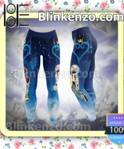 Riku And Sora Kingdom Hearts Blue Workout Leggings a