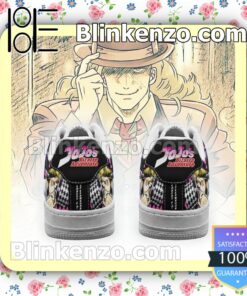 Robert E. O. Speedwagon JoJo Anime Nike Air Force Sneakers b