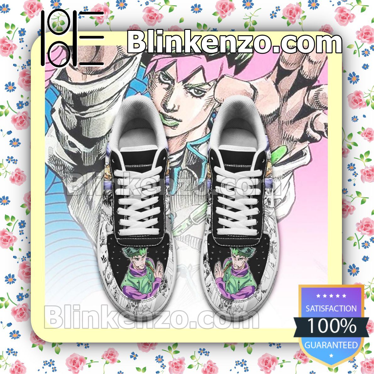 Hot Rohan Kishibe Manga JoJo Anime Nike Air Force Sneakers