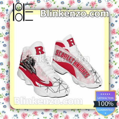 Rutgers Scarlet Knights Jordan Mens Air 13 Retro Print a