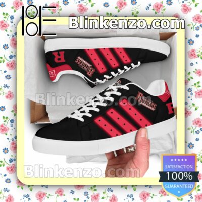 Gorgeous Rutgers Scarlet Knights Logo Print Low Top Shoes